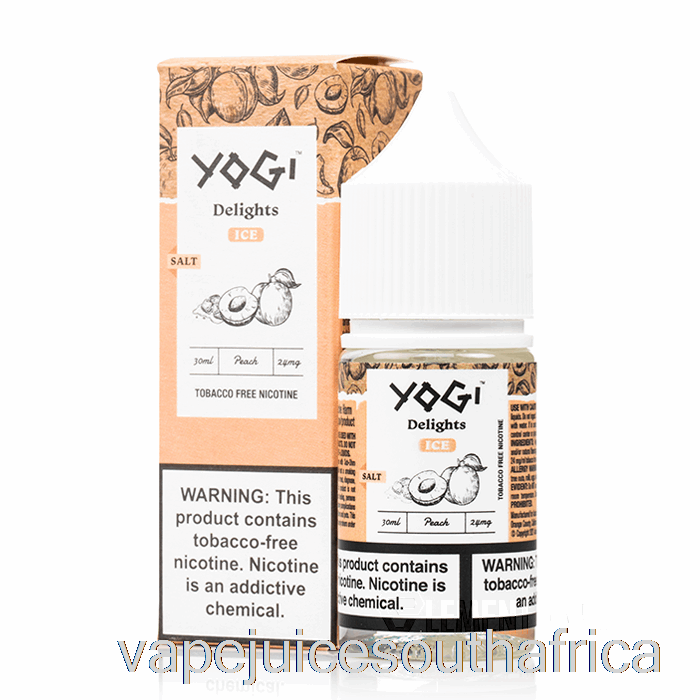 Vape Juice South Africa Peach Ice Salts - Yogi Delights - 30Ml 50Mg